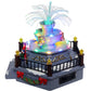 Top Treasures Christmas Village Pre-lit Fountain, Multicolor Ceramic, 7.1x7.1x6.7 In, Model 17 - Perfect for Holiday Decorations