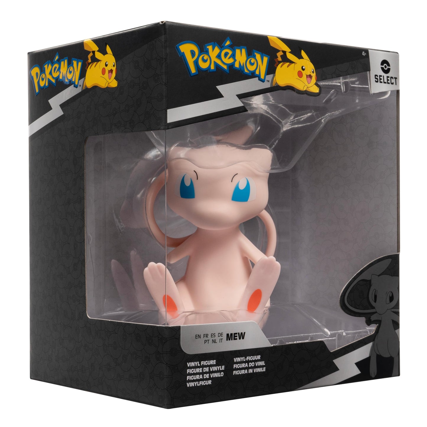 Pokemon MEW Vinyl Figure - 4-Inch Collectible, Plastic, Model PKW4426, Mew Color