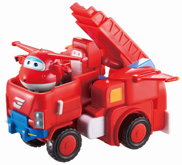 Super Wings Jett 7'' Tall Superwings Jett Robot Suit And 2    Scale Transforming Jett Mini Figure , Transforming Robot & Transfo