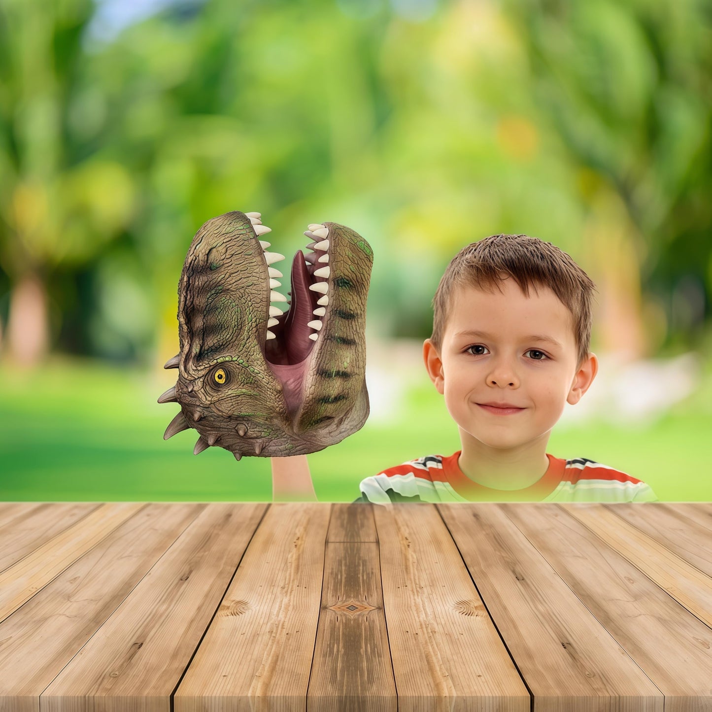 Gemini&Genius Giganotosaurus Dinosaur Hand Puppet, Realistic Dinosaur Scary Toys, Great Party Supplies, Boys Birthday Gift, Coll