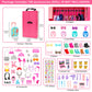 Miunana 11.5 Inch Girl Doll Wardrobe Set 114 Pcs Clothes And Accessories Wedding Dress Fashion Sequin Dresses Swimsuit With Butt