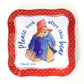 YOTTOY 14-Piece Paddington Bear Tin Tea Set with Illustrations & Sturdy Carrying Case - Perfect Kids' Gift for Tea Parties