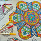 The Coloring Table - Mandala Design - Square Tablecloth - Fabric Coloring Tablecloth - Colorable Designs - Washable And Reusable