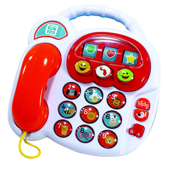 Nothing But Fun Toys Lights And Sounds Fun Time Telephone Designed For Children Ages 12+ Months, Multicolor