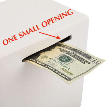 Piggy Bank For Adults - Must Break To Access Money | Ceramic Savings Bank To Help Budget And Save For Vacation Wedding Or Childs College Fund | Money Saver Box With One Small Opening | Birthday Gift