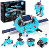 COBFDHA 6-in-1 Solar Robot STEM Toys for Kids Ages 8-13, Light Blue Educational Science Kits, Perfect Christmas & Birthday Gifts