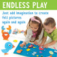 Creativity for Kids My First Fun Felt Shapes - Travel Friendly Felt Board for Toddlers, Crafts and Pretend Play - 100+ Pieces