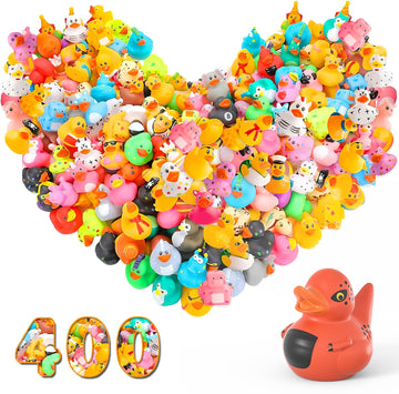 400 Pcs Rubber Ducks In Bulk, Jeep Ducks For Ducking, Mini Rubber Duckies For Toddler Baby Bath Toys, Kids Bath Pool Toys, Duck 