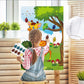 Pin The Tail On The Giraffe Game Birthday Party Games For Kids 4-8 Safari Party Supplies Wild Animal Classroom Party Decorations, Large Pin The Tail Game Poster With 56 Tail Stickers