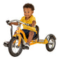 Schwinn Roadster Bike for Toddler, Kids Classic Tricycle, Low Positioned Steel Trike Frame with Bell and Handlebar Tassels, Rear