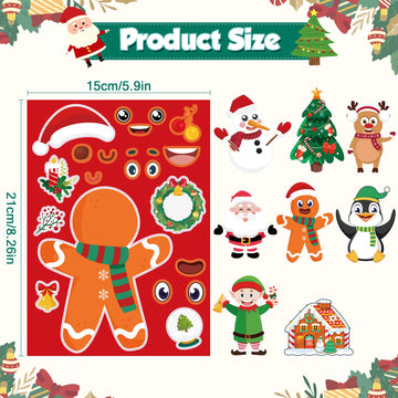 Ohome Christmas Stickers - Stocking Stuffers For Kids - Diy Christmas Crafts For Kids - Kids Christmas Gifts Activity Party Favo