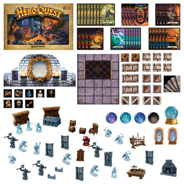 Avalon Hill Heroquest The Mage of The Mirror Quest Pack - Roleplaying Game for Ages 14+, Orange, Model F7539