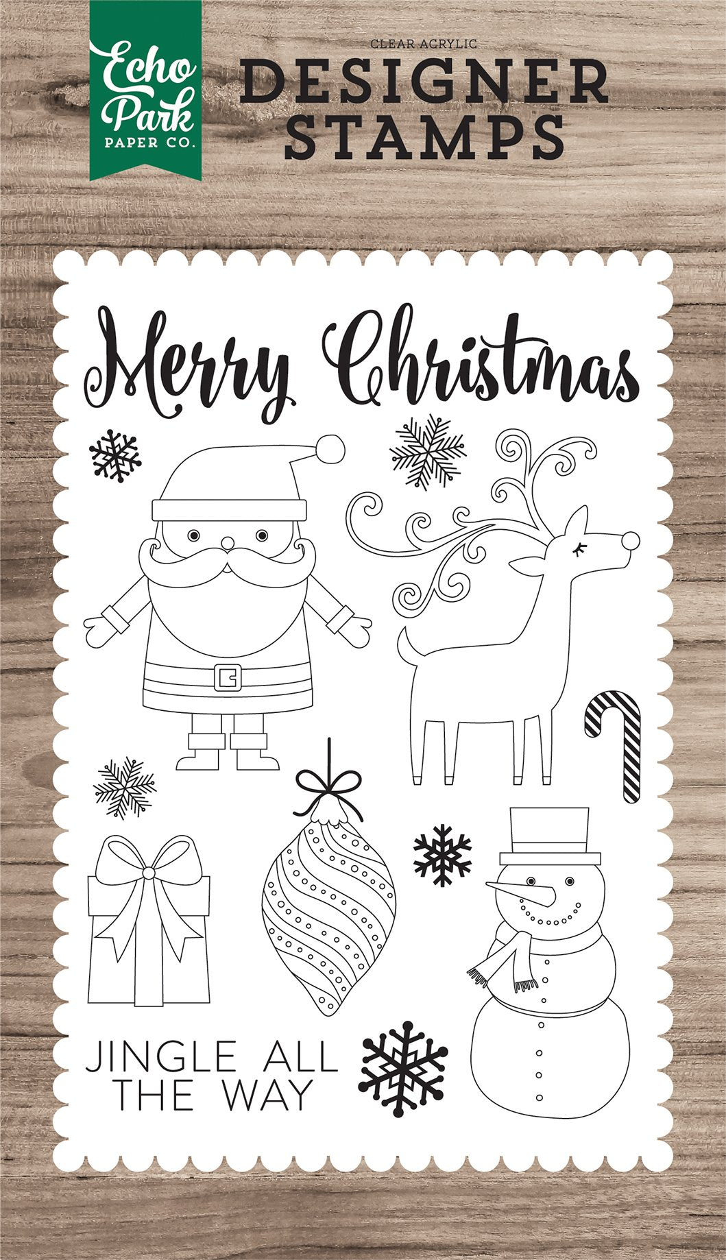 Echo Park Paper Company Christmas Day 4X6 Stamp