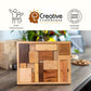 Creative Crafthouse Calibron 12 Wooden Puzzle - Hardest Brain Teaser for Adults & Teens - Natural Wood Colors