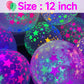 90 Pcs Uv Neon Balloons ,Neon Stars Glow Party Balloons Uv Black Light Balloons Glow In The Dark For Birthday Decorations Weddin