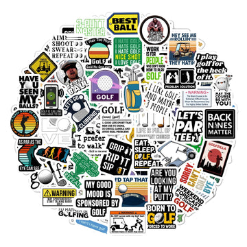 Bulbacraft 100Pcs Funny Golf Stickers, Golf Stickers For Scrapbooking, Golfing Stickers, Funny Golf Gifts For Men & Women, Golf