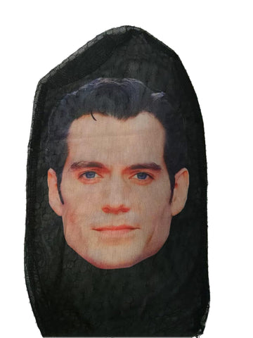 Celebrity Pdiddy Face Mesh Mask, Realistic Rapper Face Sheisty Mask Head, Full Face Funny Baraklava Hat, Cosplay Prop (Henrysupe
