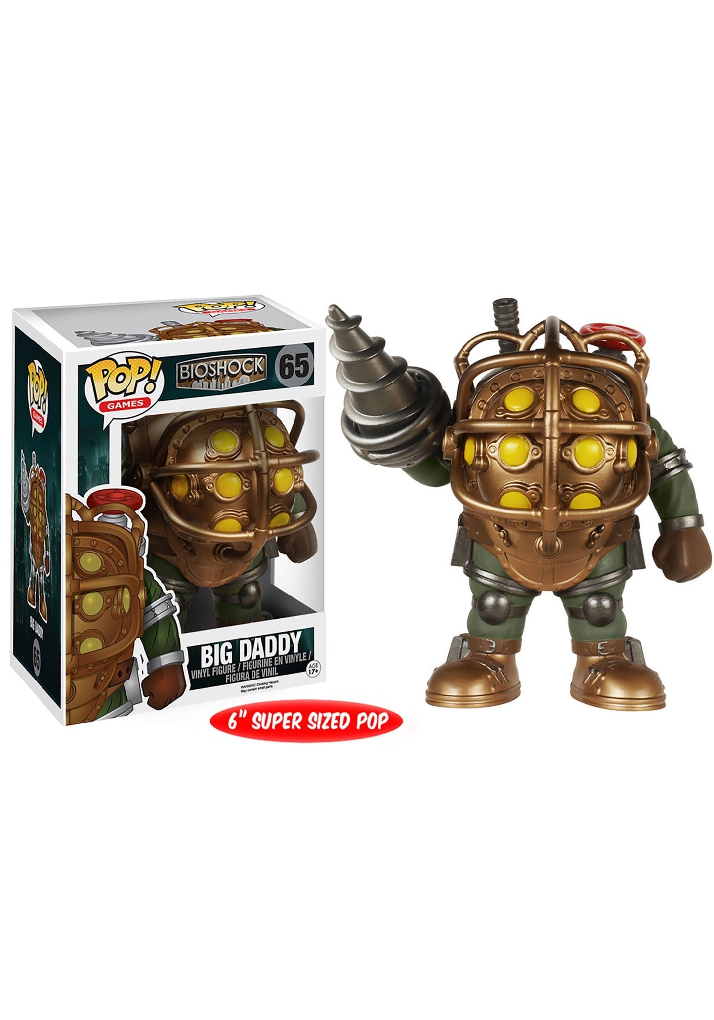 Funko Pop Games: Bioshock - Big Daddy 6' Action Figure