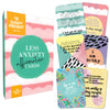 Sunny Present Anxiety Affirmation Cards - 45 Illustrated Self Care Cards, Small Size, Cardstock Material