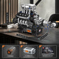 Mould King Supercar V8 Engine Building Blocks Sets, Build A Engine Model Kit That Runs, Moc Engineering Model Building Kit, 737