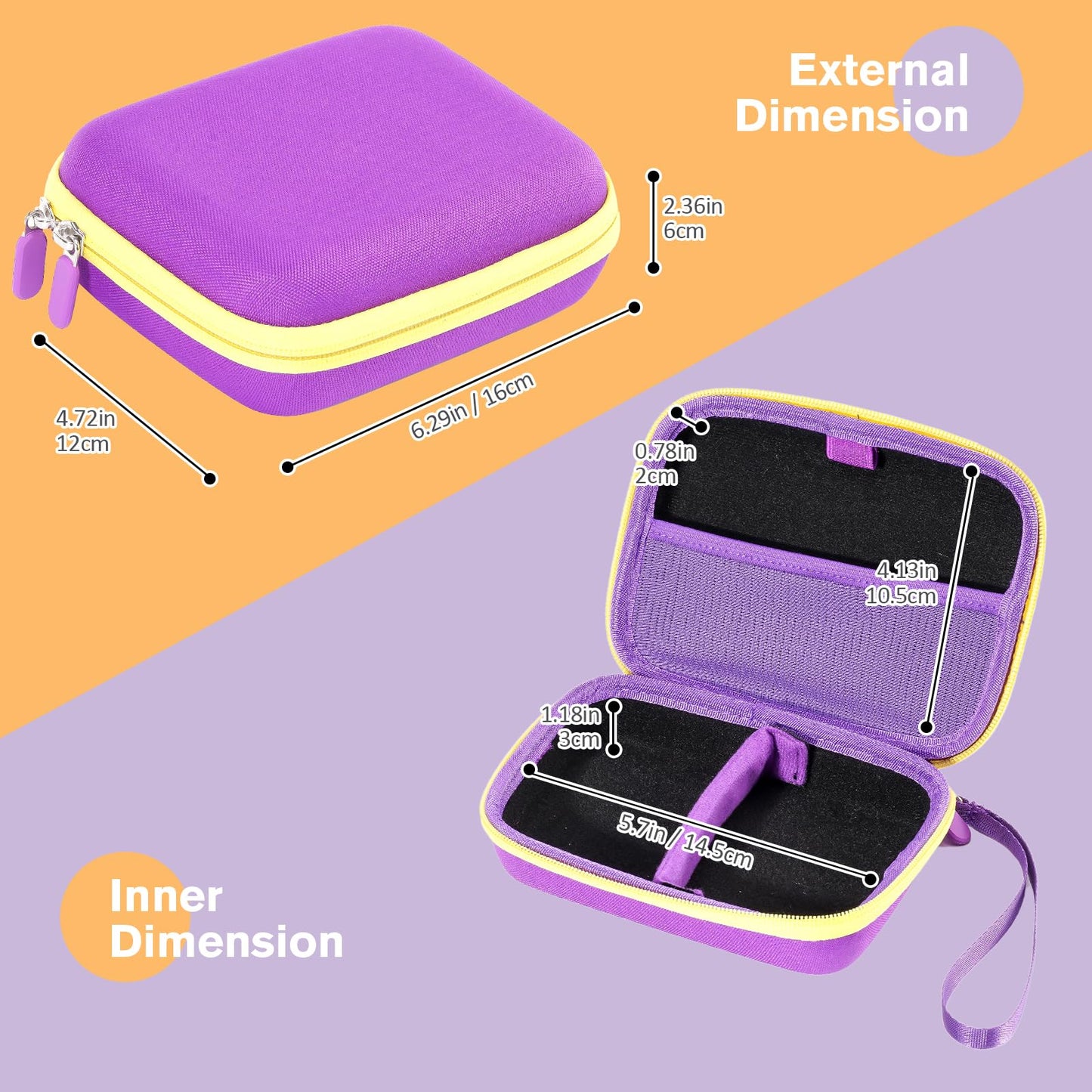 ProCase Collectible Trading Card Case, Hard Travel Carrying Storage Box Holds 300+ Cards for MTG, TCG, Yu-Gi-Oh, Lorcana, Holder