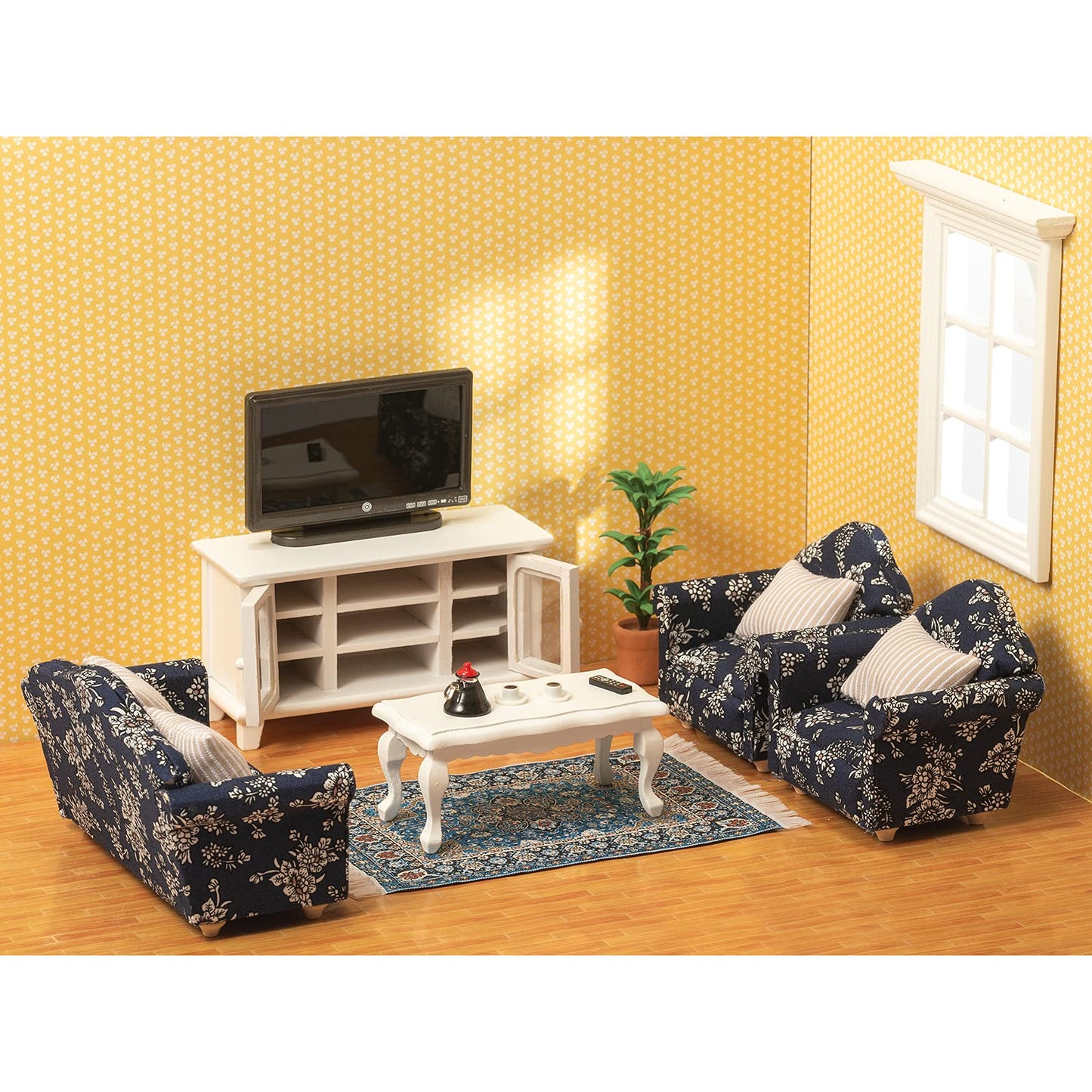 Samcami Miniature Dollhouse Furniture 1 12 Scale - Wooden Dollhouse Furniture Set For Dollhouse Living Room - Doll House Furnitu
