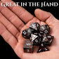 Soar Forge Metal Dice for DND - Beautiful Glitter Cracks Set Compatible with Dungeons and Dragons and Other RPG, Dice for D&D (G