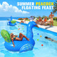 DeeprBetter Inflatable Peacock Pool Float - Large Blue Heavy Duty PVC Ride-On for Pool Parties and Water Fun