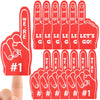 SEEVOR 12pcs Foam Finger Mini Foam Fingers 5 Inch Cheerleading Foam Finger For Sports Events Games Themed Birthday Party (Red)