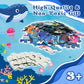 Talgic Puzzles For Kids Ages 4-6, Large 70 Piece Round Ocean Floor Puzzles For Kids Ages 3-5, Kids Puzzles 4-6 With Colorful Und