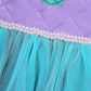 Gorkonpy Mermaid Costume Dress for Girls Light Up Princess Dresses Birthday Halloween Party Dress Up for Girls (7-8 Years)
