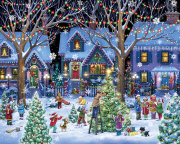 Vermont Christmas Company 1000 Piece Christmas Cheer Jigsaw Puzzle - Cardboard