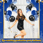 60 Pcs Balloons Kit 12 Inch Confetti Balloons With 2 Rolls Ribbon Latex Balloon Party Favor Metallic Balloons For Memorial Day, Birthdays, Fourth Of July, Halloween Decorations(Black, Blue, White)