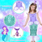 Eulrgaus Princess Dress Up, Toddler Dress Up Clothes, Role Play Princess Costume Gift Set With Princess Dresses And Princess Toy