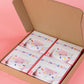 CONTRACONTACT Set of 4 Sweet Kids Purse Donut bags in pink in individual gift boxes, Donuts Purses as Kids Toys & first little h