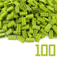 Feleph 100Pcs 2X4 Bricks Lime Pieces Parts Classic Building Kit Creative Play Set Blocks Toy Accessories Basic Compatible With 3001 Major Brands