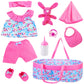 Ecore Fun 10 Pcs Baby Doll Clothes With Bassinet For 17-22 Inch Baby Dolls, Baby Doll Clothing Outfis Accessories Fit 17'-22' Baby Doll Reborn Doll