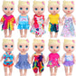 Unicorn Element 10 Sets Alive Baby Doll Clothes And Accessories Fit 12 Inch Baby Girl Doll ,Set Included Dresses, T-Shirts, Pants, Jumpsuit,Swimsuit-Best Gift For Girls