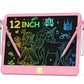 Hockvill Lcd Writing Tablet For Kids 12 Inch, Toys For Boys Girls Drawing Pad For 3 4 5 6 7 Year Old Kids Toys, Easter Basket Stuffer For Kids, Toddler Erasable Doodle Board Travel Essentials - Pink