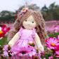 Blissfulpixie Handmade Waldorf Doll- Amy 12'', Soft Girl Rag Doll With Cute Stuffed Plush, Ideal First Doll For Babies & Toddler
