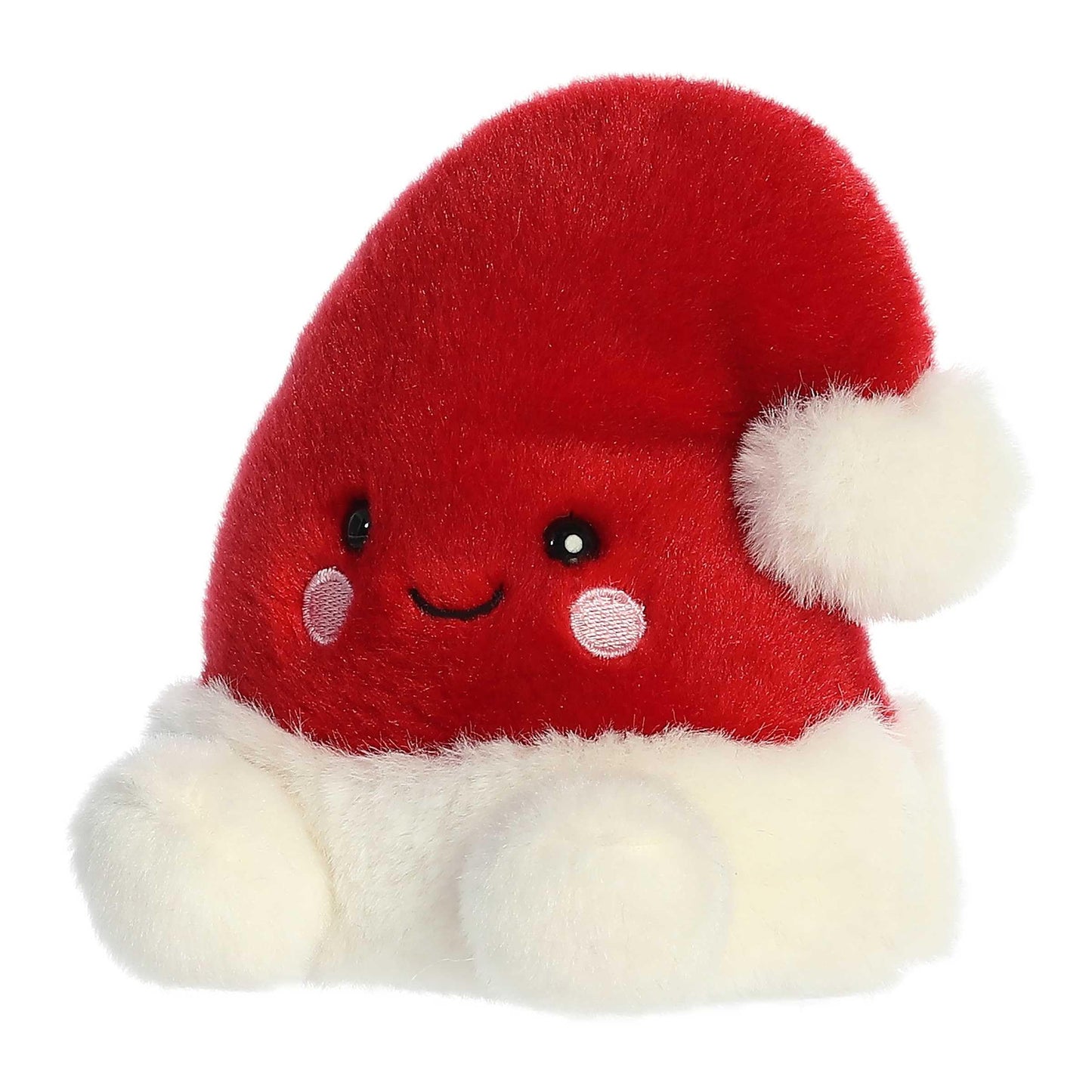 Aurora Festive Palm Pals Topper Santa Hat Stuffed Animal - Pocket-Sized Play - Collectable Fun - Red 5 Inches