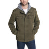 Levis Mens Washed Hooded Military Cotton Lightweight Jackets, Olive, X-Large Us