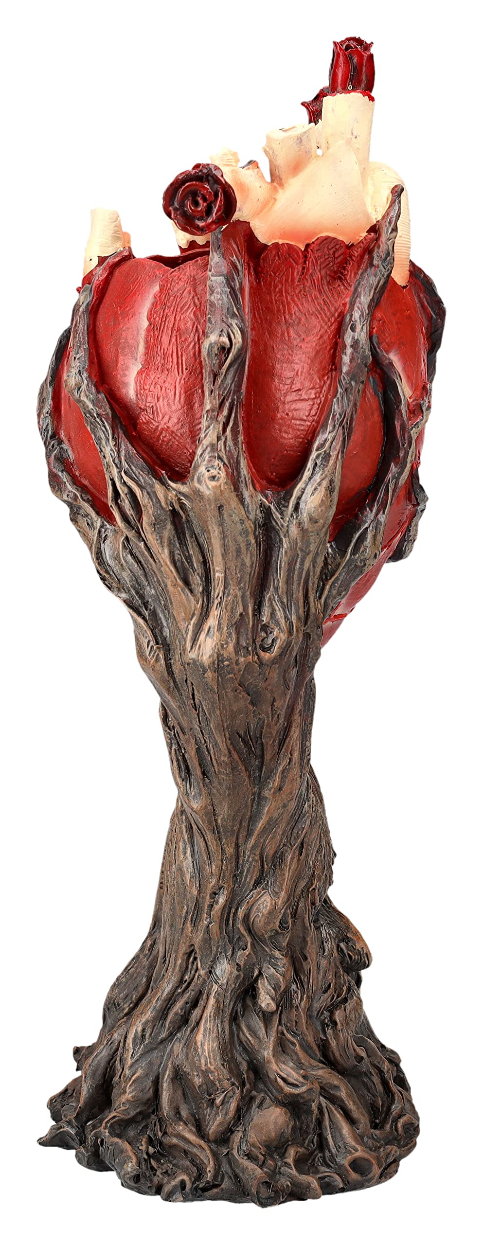 Pacific Giftware Red Anatomical Heart Tree With Greenman Trunk Statue Figurine 13.19” Tall