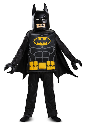 Batman Lego Movie Deluxe Costume, Black, Medium (7-8)