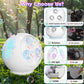 Bubble Machine Automatic Spherical Bubble Blower For Kids Rechargeable Portable Led Rgb Lights Bubble Maker Auto Rotating 45/360