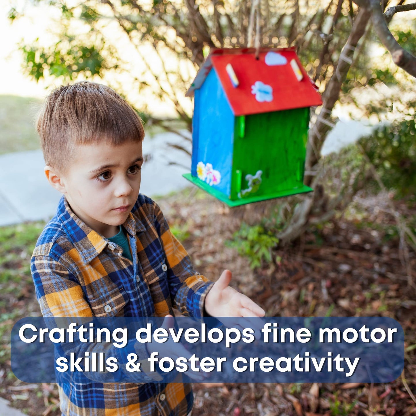 12 Diy Bird House Kits For Children To Build - Wood Birdhouse Kits For Kids To Paint - Unfinished Wood Bird Houses To Paint For