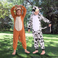 Wizland Kids Monkey Onesie Animal Costume For Kids One Piece Monkey Costume Unisex Kids Onesie Outfit 4-6