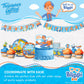 Treasures Gifted Officially Licensed Blippi Birthday Banner Vehicle - Blippi Happy Birthday Banner - Blippi Birthday Party Suppl
