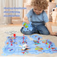 Xazastov Plastic Floor Puzzles For Kids With Airplane Toy Car, Puzzle Track Car Play Set, Educational Toys For 2 3 4 5 6 Year Ol