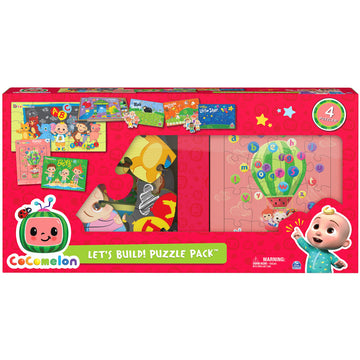 Cocomelon, 7-Pack Jigsaw Puzzle Mega Bundle Includes Foam Wood Inlay Puzzles Featuring Jj & Friends From The Netflix Youtube Sho